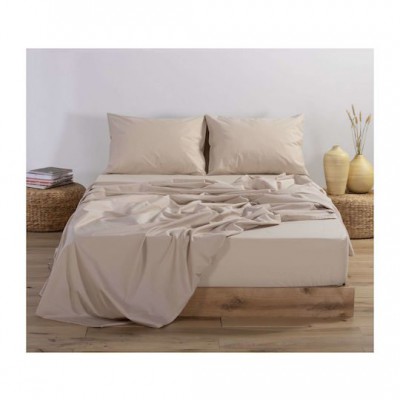 Nef-Nef Homeware Basic Σεντόνι Διπλό με Λάστιχο 140x200+30εκ. 730 Beige
