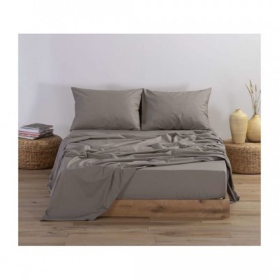 Nef-Nef Homeware Basic Σεντόνι Διπλό με Λάστιχο 140x200+30εκ. 1185 Mocca