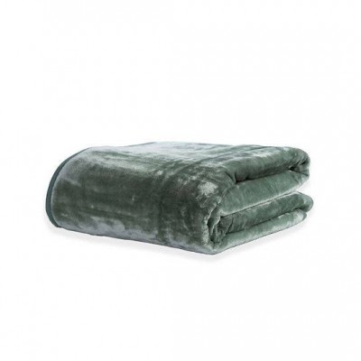 Nef-Nef Homeware Κουβέρτα Βελουτέ Υπέρδιπλη 220x240εκ. Loft 1165 Green