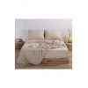 Nef-Nef Homeware Basic Σεντόνι Ημίδιπλο με Λάστιχο 120x200+30εκ. Beige