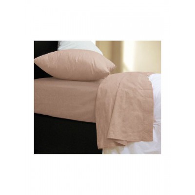 Nef-Nef Homeware Basic Σεντόνι Ημίδιπλο με Λάστιχο 120x200+30εκ. Beige