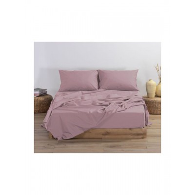 Nef-Nef Homeware Σεντόνι Υπέρδιπλο με Λάστιχο 160x200+30εκ. Basic 1213-amethyst