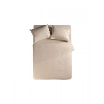 Nef-Nef Homeware Basic Σεντόνι Διπλό με Λάστιχο 140x200+30εκ. 730 Beige