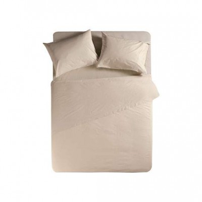 Nef-Nef Homeware Basic Σεντόνι Διπλό με Λάστιχο 140x200+30εκ. 730 Beige