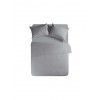 Nef-Nef Homeware Basic Σεντόνι Διπλό με Λάστιχο 140x200+30εκ. Light Grey