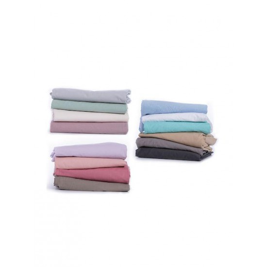 Nef-Nef Homeware Basic Σεντόνι King Size με Λάστιχο 180x200+35εκ. 1213-amethyst