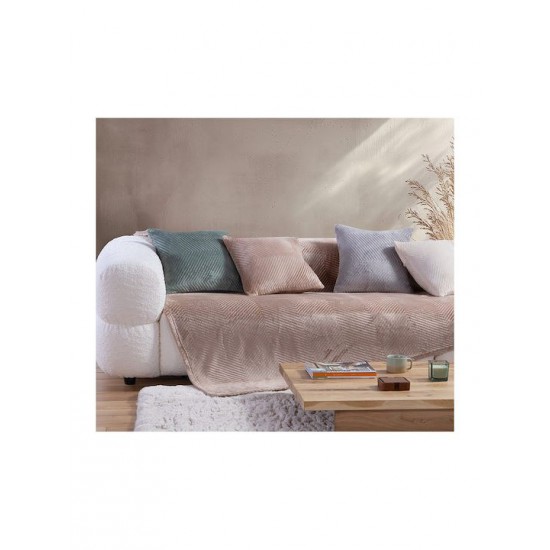 Nef-Nef Homeware Ριχτάρι Πολυθρόνας Dakari 130x180εκ. Beige 033958