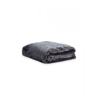 Nef-Nef Homeware Κουβέρτα Βελουτέ Υπέρδιπλη 220x240εκ. Loft 1110 Dark Grey