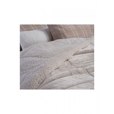 Nef-Nef Homeware Κουβερτοπάπλωμα Μονό 160x220εκ. Singular Μπεζ 220 GSM