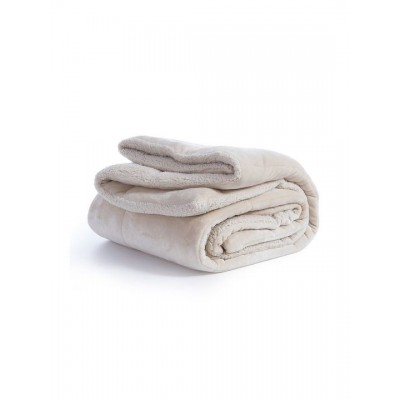 Nef-Nef Homeware Κουβερτοπάπλωμα Μονό 160x220εκ. Singular Μπεζ 220 GSM