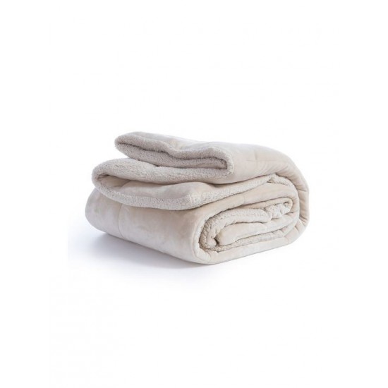 Nef-Nef Homeware Κουβερτοπάπλωμα Μονό 160x220εκ. Singular Μπεζ 220 GSM