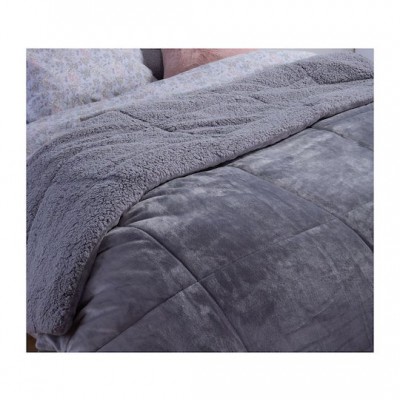 Nef-Nef Homeware Κουβερτοπάπλωμα Υπέρδιπλο 220x240εκ. Singular Γκρι 220 GSM