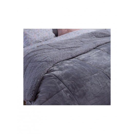 Nef-Nef Homeware Κουβερτοπάπλωμα Υπέρδιπλο 220x240εκ. Singular Γκρι 220 GSM