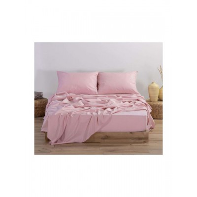 Nef-Nef Homeware Basic Σεντόνι Μονό με Λάστιχο 100x200+30εκ. 1011 Pink
