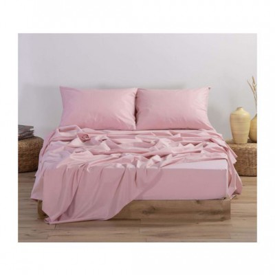 Nef-Nef Homeware Basic Σεντόνι Μονό με Λάστιχο 100x200+30εκ. 1011 Pink