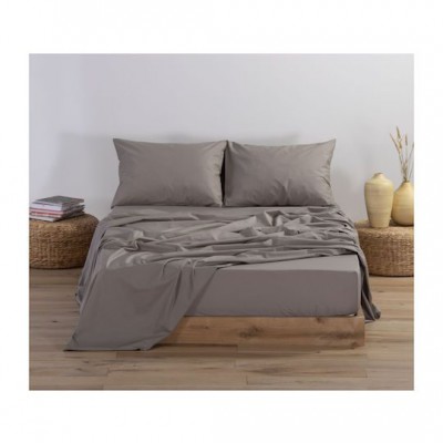 Nef-Nef Homeware Basic Σεντόνι Ημίδιπλο με Λάστιχο 120x200+30εκ. 1185 Mocca