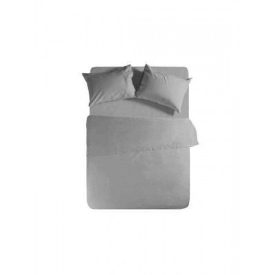 Nef-Nef Homeware Basic Σεντόνι Ημίδιπλο με Λάστιχο 120x200+30εκ. 726 Light Grey