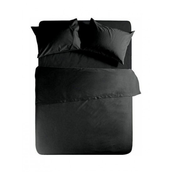 Nef-Nef Homeware Basic Σεντόνι Υπέρδιπλο 240x270εκ. 1136-Black
