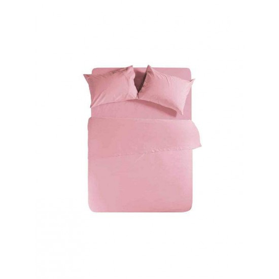 Nef-Nef Homeware Basic Σεντόνι Ημίδιπλο με Λάστιχο 120x200+30εκ. 1011 Pink