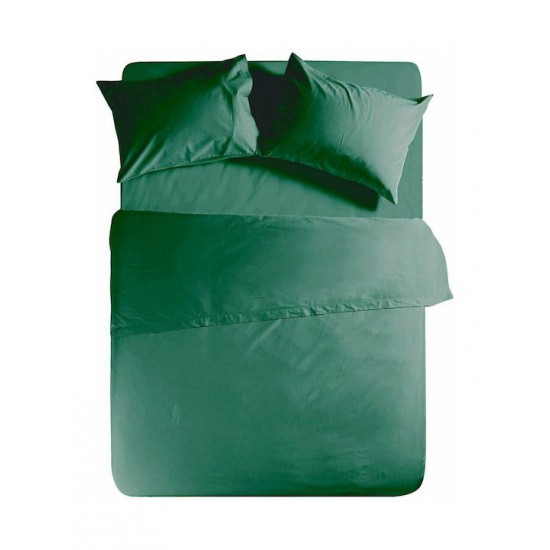 Nef-Nef Homeware Basic Σεντόνι Μονό με Λάστιχο 100x200+30εκ. 1172 Green