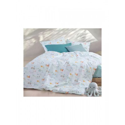 Nef-Nef Homeware Σετ Σεντόνια Pacific Μονά Βαμβακερά Πράσινο 170x260cm 3τμχ