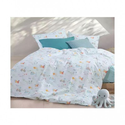 Nef-Nef Homeware Σετ Σεντόνια Pacific Μονά Βαμβακερά Πράσινο 170x260cm 3τμχ