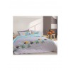 Nef-Nef Homeware Παιδικό Κουβερλί Ημίδιπλο Fun At Work Γκρι 180x240εκ.
