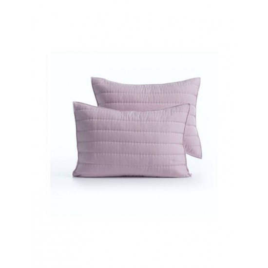 Nef-Nef Homeware Colorfull Σετ Μαξιλαροθήκες με Φάσα Καπιτονέ Lilac 52x72εκ.