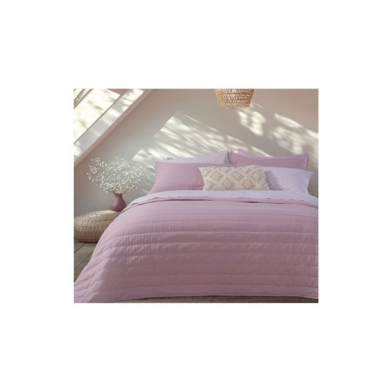 Nef-Nef Homeware Colorfull Σετ Μαξιλαροθήκες με Φάσα Καπιτονέ Lilac 52x72εκ.