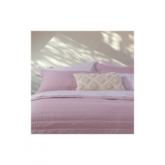 Nef-Nef Homeware Colorfull Σετ Μαξιλαροθήκες με Φάσα Καπιτονέ Lilac 52x72εκ.