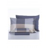 Nef-Nef Homeware Casual Check Σετ Σεντόνια με Λάστιχο 160x200+35εκ. Denim (4τμχ)