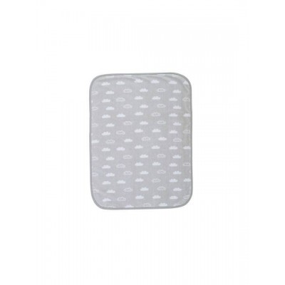 Nef-Nef Homeware Κουβέρτα Κούνιας Clouds Βελουτέ Γκρι Γκρι 100x140εκ.