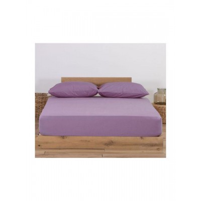 Nef-Nef Homeware Jersey Σεντόνι Μονό με Λάστιχο 100x200+30εκ. 1-amethyst