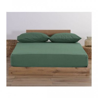 Nef-Nef Homeware Jersey Σεντόνι Μονό με Λάστιχο 100x200+30εκ. Πράσινο