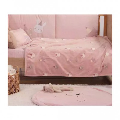Nef-Nef Homeware Κουβέρτα Κούνιας Special Party Fleece Ροζ 110x150εκ.