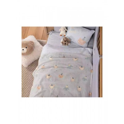 Nef-Nef Homeware Κουβέρτα Κούνιας Party 110x150 Fleece Μπλε 110x150εκ.