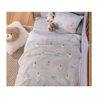 Nef-Nef Homeware Κουβέρτα Κούνιας Party 110x150 Fleece Μπλε 110x150εκ.