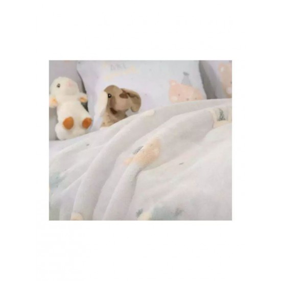 Nef-Nef Homeware Κουβέρτα Κούνιας Party 110x150 Fleece Μπλε 110x150εκ.