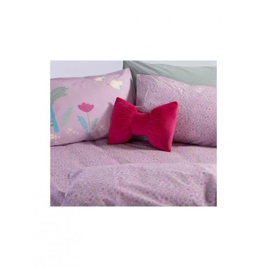 Nef-Nef Homeware Σετ Σεντόνια Μονά Βαμβακερά Roller Friends Μωβ 170x260cm 3τμχ