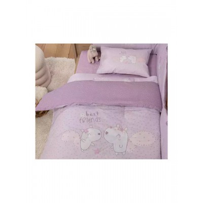 Πάπλωμα Κούνιας Best Friends Nef-nef Homeware 110x140 Lilac