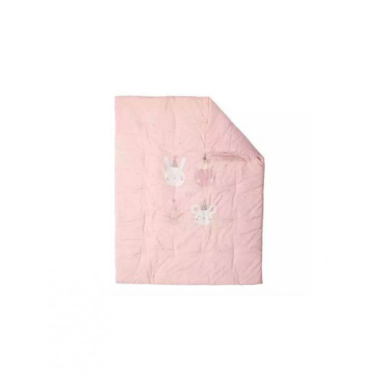 Nef-Nef Homeware Πάπλωμα Κούνιας Βαμβακερό Special Party Ροζ 110x140cm