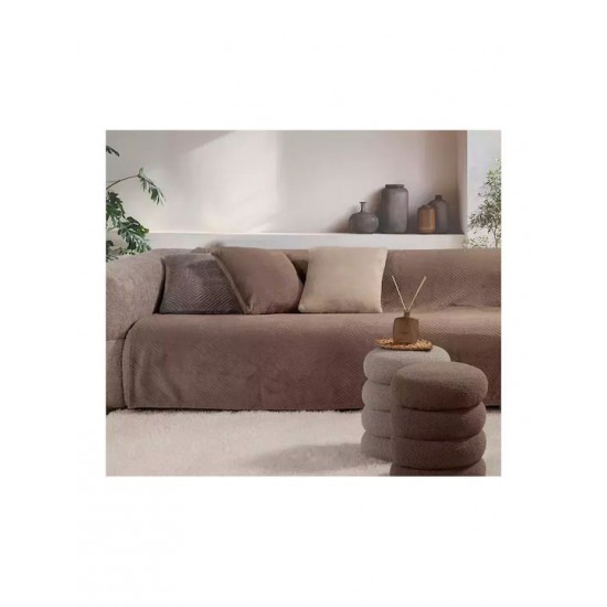 Nef-Nef Homeware Ριχτάρι Τριθέσιου Καναπέ Dakari 180x300εκ. Brown