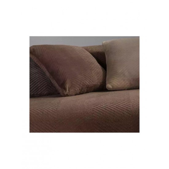Nef-Nef Homeware Ριχτάρι Τριθέσιου Καναπέ Dakari 180x300εκ. Brown