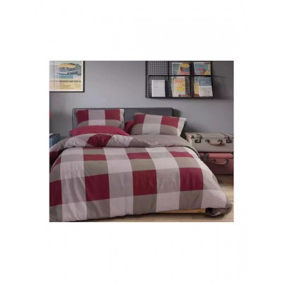 Nef-Nef Homeware Casual Σετ Σεντόνια Υπέρδιπλα με Λάστιχο 160x200+35εκ. Bordo (4τμχ)