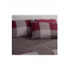 Nef-Nef Homeware Casual Σετ Σεντόνια Υπέρδιπλα με Λάστιχο 160x200+35εκ. Bordo (4τμχ)