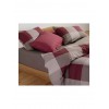 Nef-Nef Homeware Casual Σετ Σεντόνια Υπέρδιπλα με Λάστιχο 160x200+35εκ. Bordo (4τμχ)