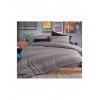 Nef-Nef Homeware Casual Σετ Σεντόνια Υπέρδιπλα με Λάστιχο 160x200+35εκ. D.grey (4τμχ)