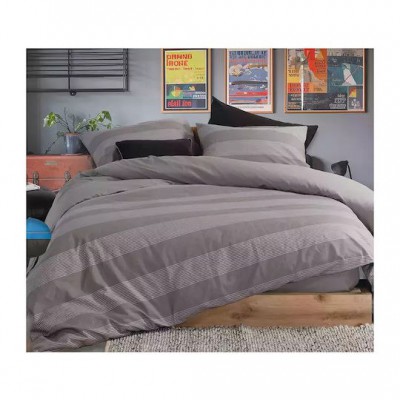 Nef-Nef Homeware Casual Σετ Σεντόνια Υπέρδιπλα με Λάστιχο 160x200+35εκ. D.grey (4τμχ)