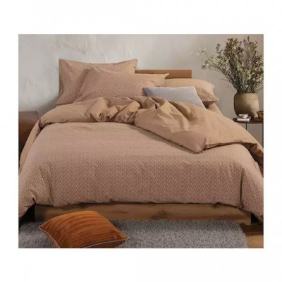 Nef-Nef Homeware Suspen Σετ Σεντόνια Διπλά 200x270εκ. Caramel (4τμχ)