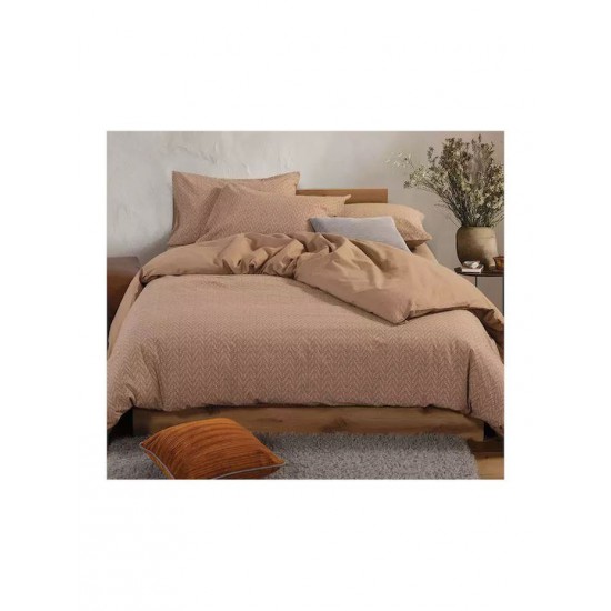 Nef-Nef Homeware Suspen Σετ Σεντόνια Διπλά 200x270εκ. Caramel (4τμχ)